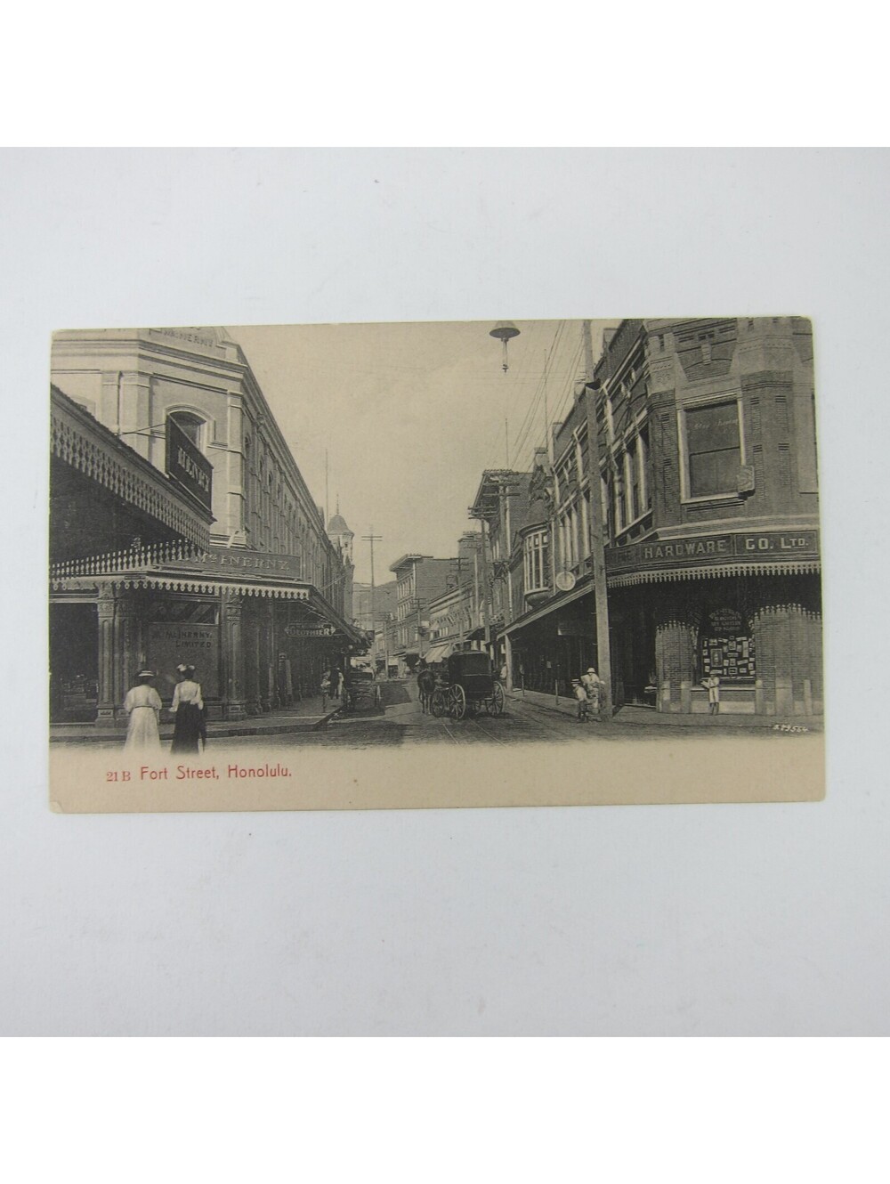 Postcard Honolulu Hawaii Fort Street Photo Private Mailing Card Antique Unposted